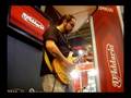 Lucas Godoy playing Glassgow Kiss at D'addario booth