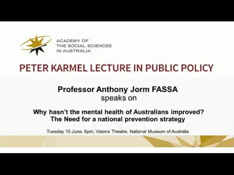 View Peter Karmel Lecture 2014- Why hasn’t the mental health of Australians improved? video