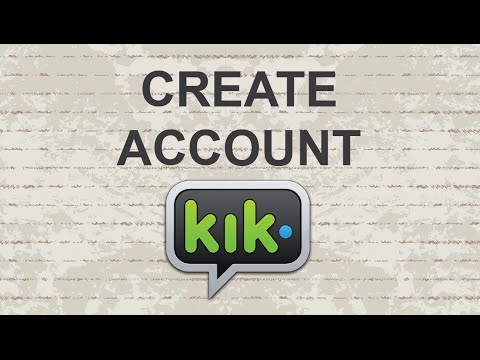 how to create kik account