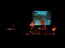 henri�tte van dijk, luc oostra, jan kuipers en cor t�bben bij afscheid theaterdirecteur bert naarding, de kolk, assen; cuby's window of my eye; video by sake elzinga. zie ook the stokers en aquiles del rio lopez