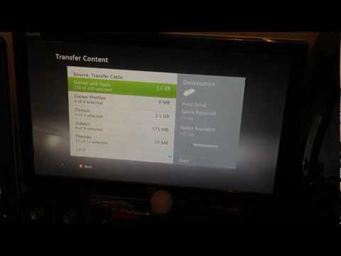 how to transfer cable xbox 360