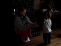 Brendan jabbering, throwing around the raccoon and ginger bread man