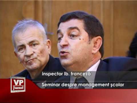 Seminar despre management şcolar