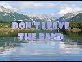 this is a video i created by john elefante, don't leave the band from the defying gravity cd.