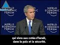 critiqu� pour avoir affich� un trop grand soutien � isra�l lors de sa visite officielle de trois jours la semaine derni�re, le pr�sident am�ricain a tent� de rectifier le tir � sharm el sheikh en egypte. s'exprimant en marge de la conf�rence �conomique du moyen-orient, georges bush a mis l'accent sur sa volont� de parvenir � la cr�ation d'un etat palestinien avant la fin de l'ann�e.