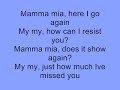 Mamma Mia LYRICS [Full Song HQ]