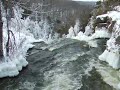 Inglis Falls (view #1 from bridge) near Owen Sound, Ontario, Canada in winter
