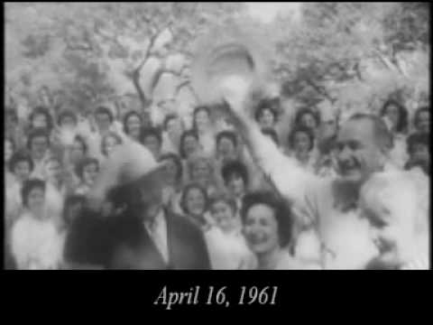 April 16, 1961 - Konrad Adenauer visits Vice President Lyndon B Johnson