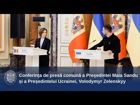 Declarațiile Președintei Maia Sandu la conferința de presă comună cu Președintele Ucrainei, Volodymyr Zelenskyy, din 25 ianuarie 2025