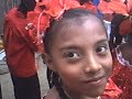 Desfile del 4 noviembre, Carti - Kuna Yala - Panamá, celebrando el día de la bandera.