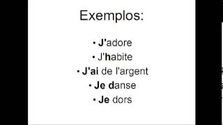 Diferenças entre Je / J' e J'ai 