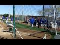 2010-03-05 | Cubs Spring Training 2010, Cub coach Greg Maddux ~> New Cubs coach Greg Maddux talking with general manager Jim Hendry. (<span>0:)