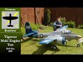 1/5 Scale Radial Powered R/C Grumman Tigercat - First Engine Run