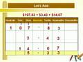 Decimal Numbers Addition Subtraction