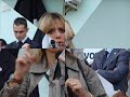 foto di alessandra mussolini in visita a portocannone (mio paese) per la presentazione della lista 