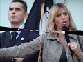 foto di alessandra mussolini in visita a portocannone (mio paese) per la presentazione della lista 