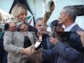 foto di alessandra mussolini in visita a portocannone (mio paese) per la presentazione della lista 