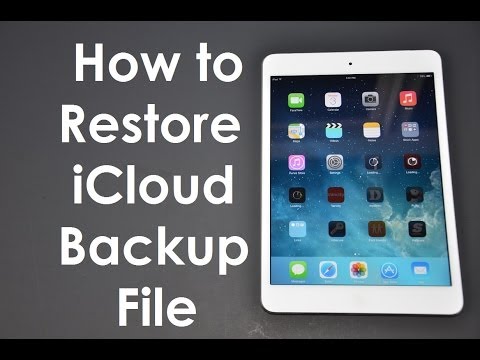how to recover icloud backup files
