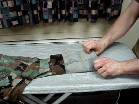 how to properly roll up bdu sleeves