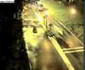 Car eject by roadblock