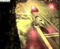 Car eject by roadblock
