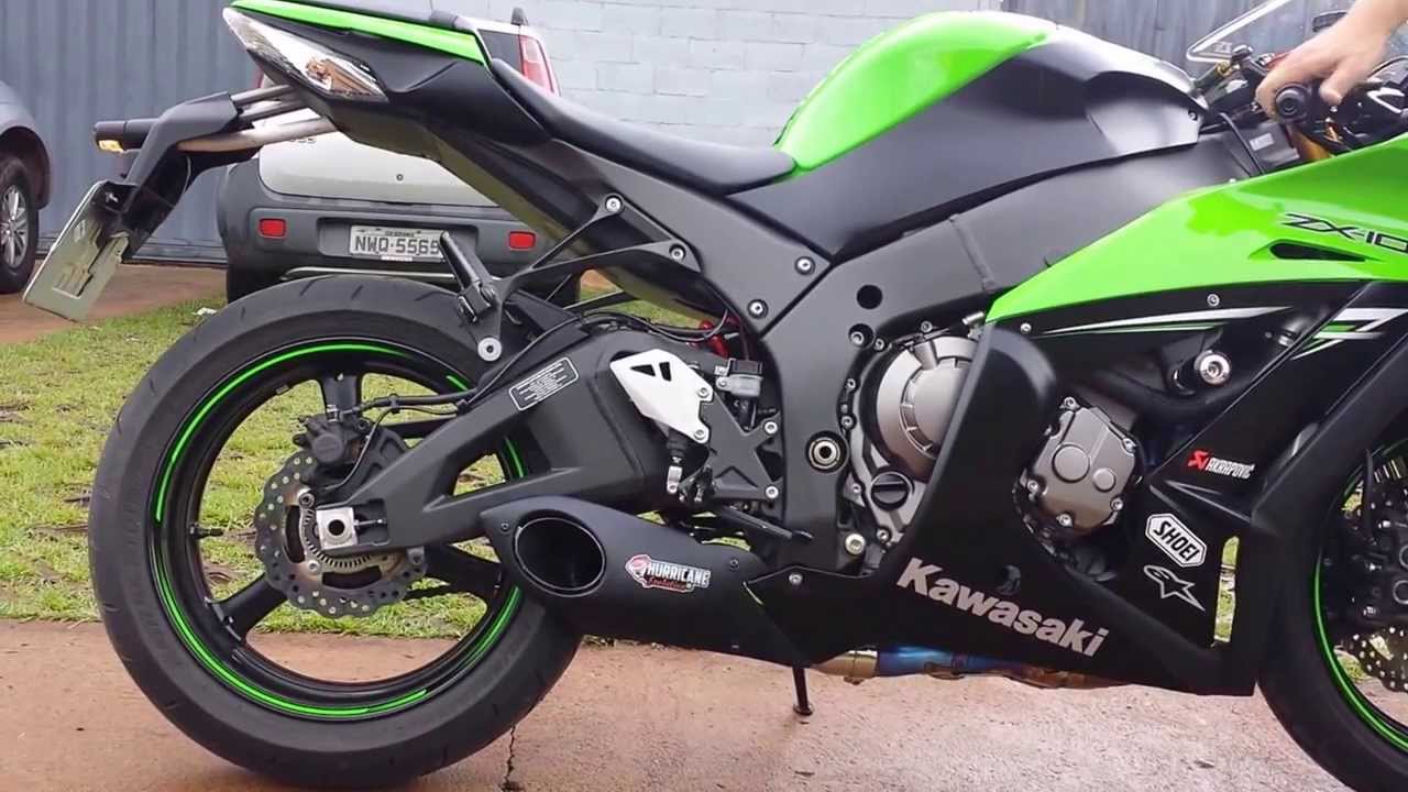 Capa do vídeo  Escapamento Hurrimade Evolution Ronco Alto Kawasaki Zx 10R 2011 a 2015