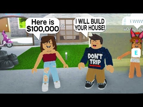 She Paid Me 100k To Build Her House In Roblox Bloxburg