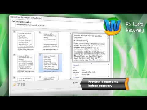 how to recover open office