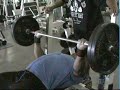 Onn Basson benches 225 lbs for 72 reps