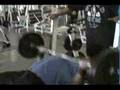 Onn Basson benches 225 lbs for 72 reps