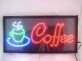 coffee led sign