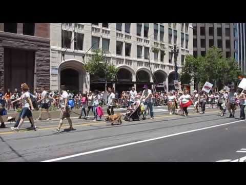 sfspca - 43rd annual Pride Parade on Market Street in downtown San Francisco.