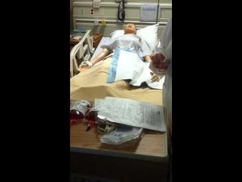 how to administer blood