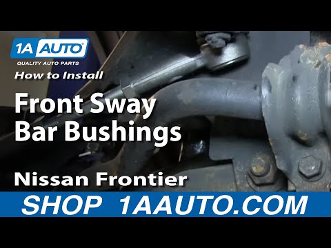How To Install Replace Front Sway Bar Bushings 1998-04 Nissan Frontier and Xterra