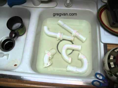 how to clean u bend under sink