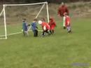 Soleil playing soccer
