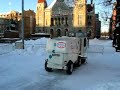 Helsinki Finland jaapuisto ice park rink zamboni resurfacer close-up