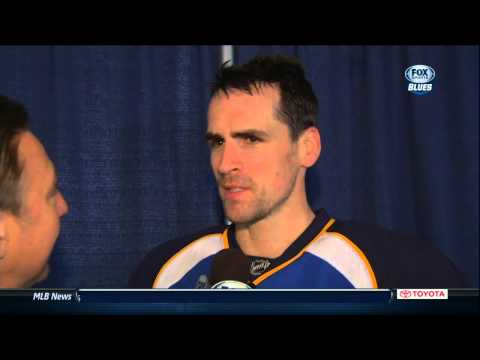 redden - Wade Redden interview with Bernie Ferderko 24 Jan 2013 St. Louis Blues NHL Hockey.