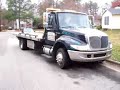 2002 International Flat Bed 21' 4300  DT 466 In Motion