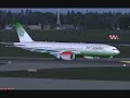 Air Canadian Boeing 777-200LR Landing Runway 24R CYYZ Air Canadian Boeing 777-200LR Landing Runway 24R CYYZ