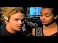 Some fantastic footage from a TV show from 1998. Lauri Ylonen plays dress up and even ends up in a gold dress **Translation** The woman who is interviewing Lauri and trying out costumes with him is called Tea Khalifa. She used to be an interviewer for the Finnish music program called Jyrki. Tea: So here we are in front of the shop called Divers with Lauri - Lauri: Diverssi! Tea: Yeah, that's right. We'll be going inside in a moment to see if there's anything fun for us. I'm giving Lauri some ...