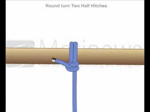 how to half hitch bait