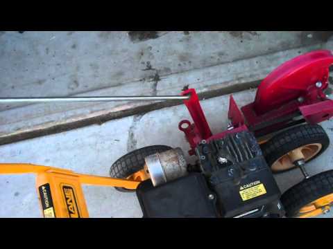 how to change belt on mclane edger