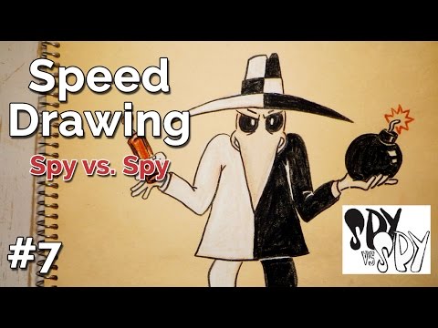 how to draw spy vs spy