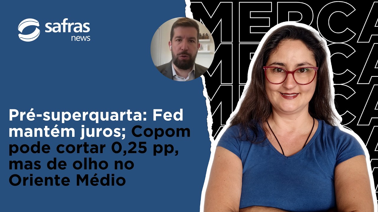 Fed mantém juros; Copom pode cortar 0,25 pp, mas de olho no Oriente Médio