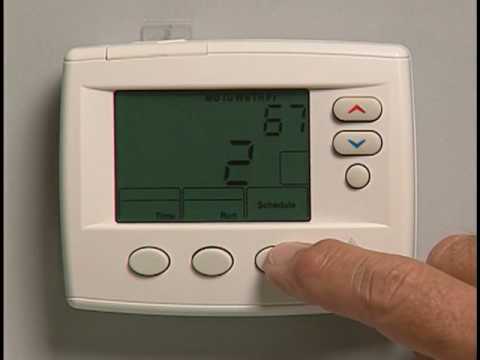 how to adjust emerson thermostat