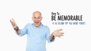 How to be Memorable: Be A Lightning Rod