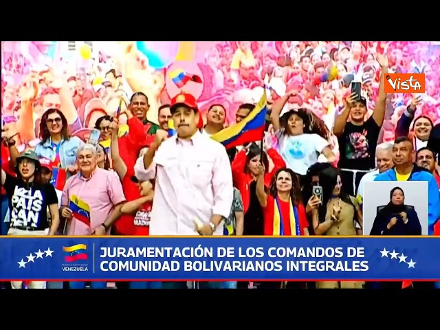 Maduro balla ancora davanti ai suoi sostenitori a Caracas