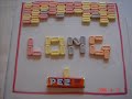 pez candies playing a game for fun, got high score, and eventually got a game over!!