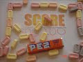 pez candies playing a game for fun, got high score, and eventually got a game over!!